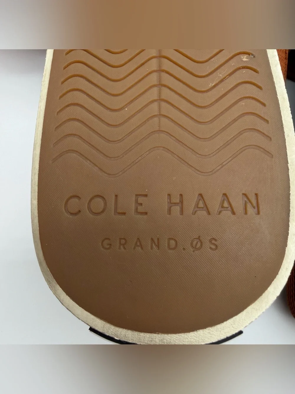 Cole Haan Men’s Nantucket Knit Loafers Boat Shoes Burnt Orange 12